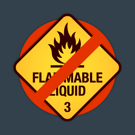 Icon to promote: Not being flammable